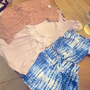 2 piece skirt set girls